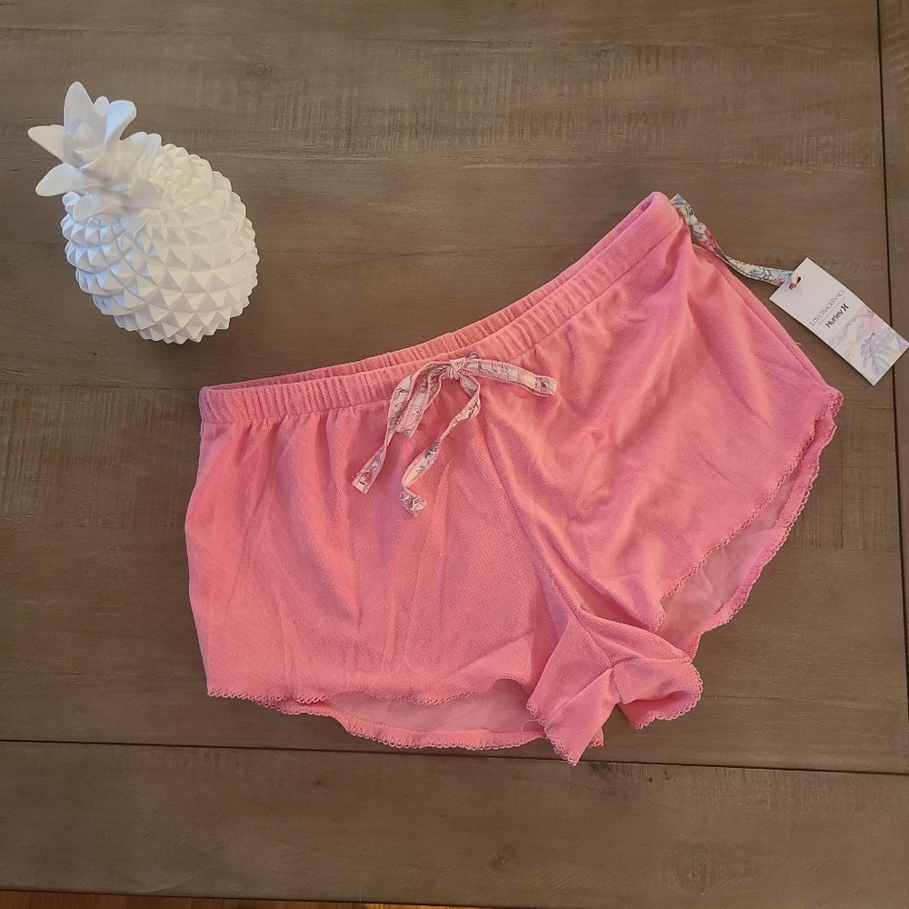 LoveShackFancy x Hurley Solid Terry Shorts - size L